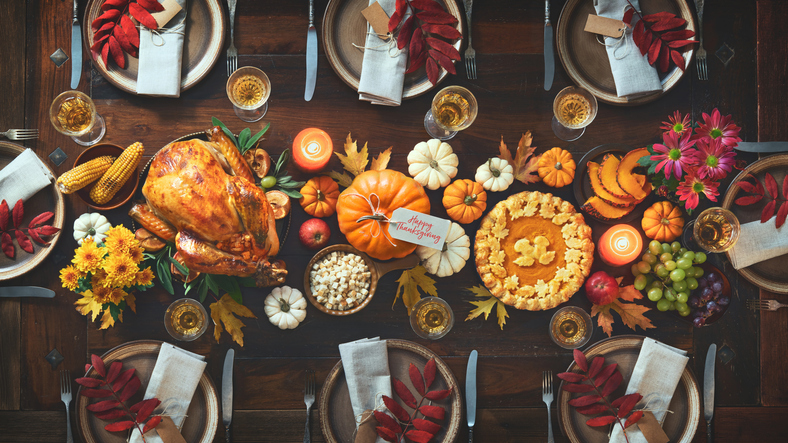 Thanksgiving celebration traditional dinner